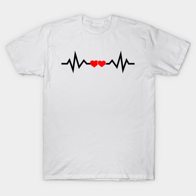 Love Heartbeat T-Shirt by Imaginate